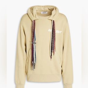 Ambush printed French cotton terry hoodie with multi cords